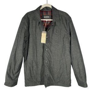 Horny Toad Men’s Flatiron Jacket Charcoal M Button-Up wool Cotton Blend barn